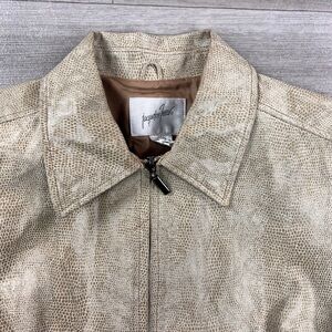 Jacqueline Ferrar leather snake skin print jacket